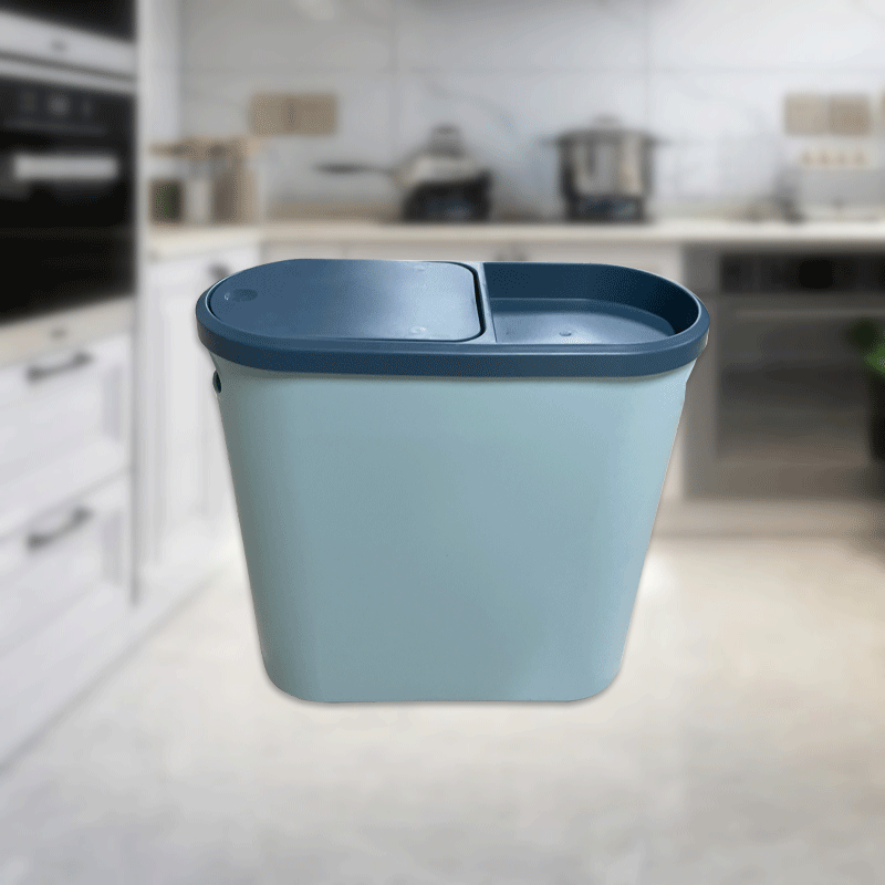 Kitchen Waste Bin for Food Disposal Bathroom Garbage Can with Lid 5L