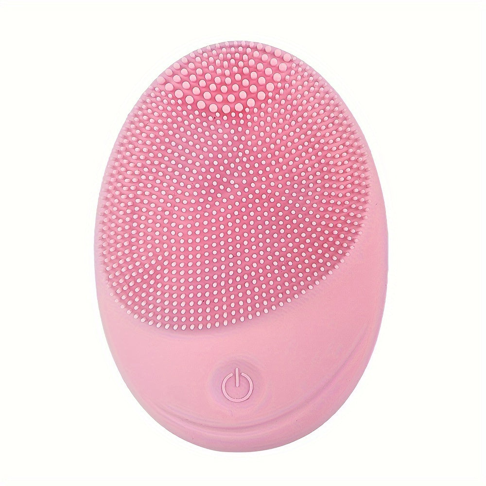 Silicone Facial Cleansing Brush with Sonic Vibration Deep Exfoliation and Massage