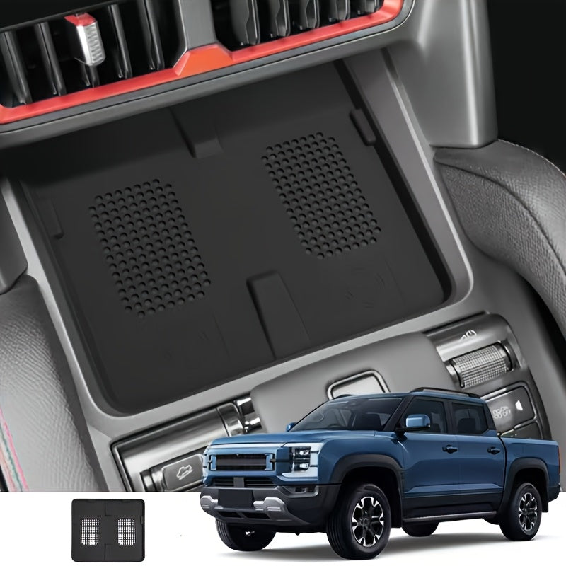 Center Console Silicone Protective Pad for Pickup Truck Storage Tray Anti Slip