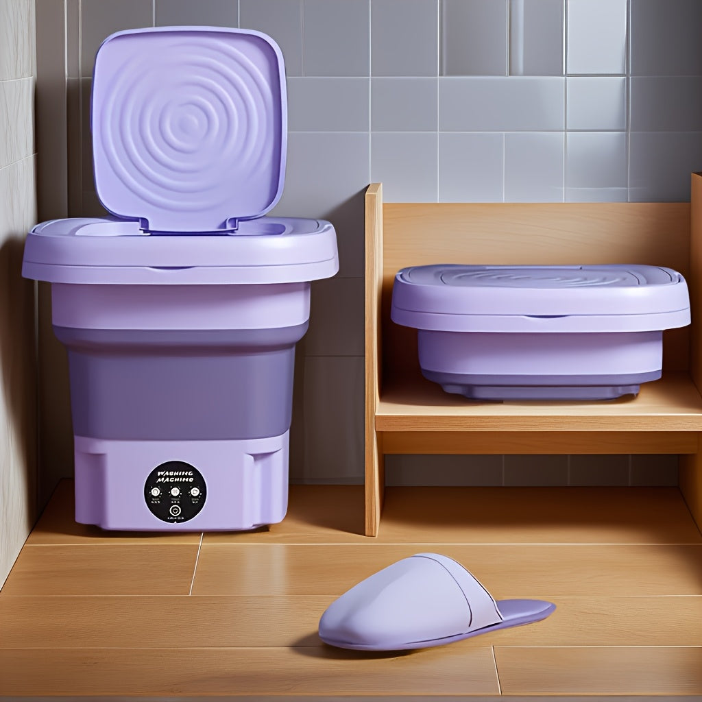 Portable Folding Washing Machine for Home Travel Car Use Compact Small Loads