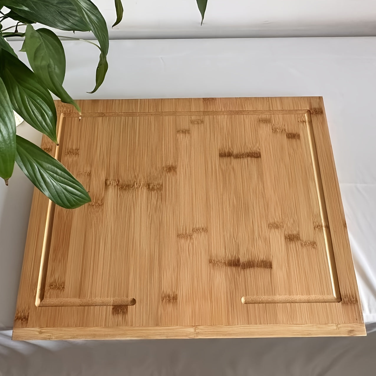 Large Bamboo Cutting Board for Kitchen Food Safe Durable 15x10 Inches