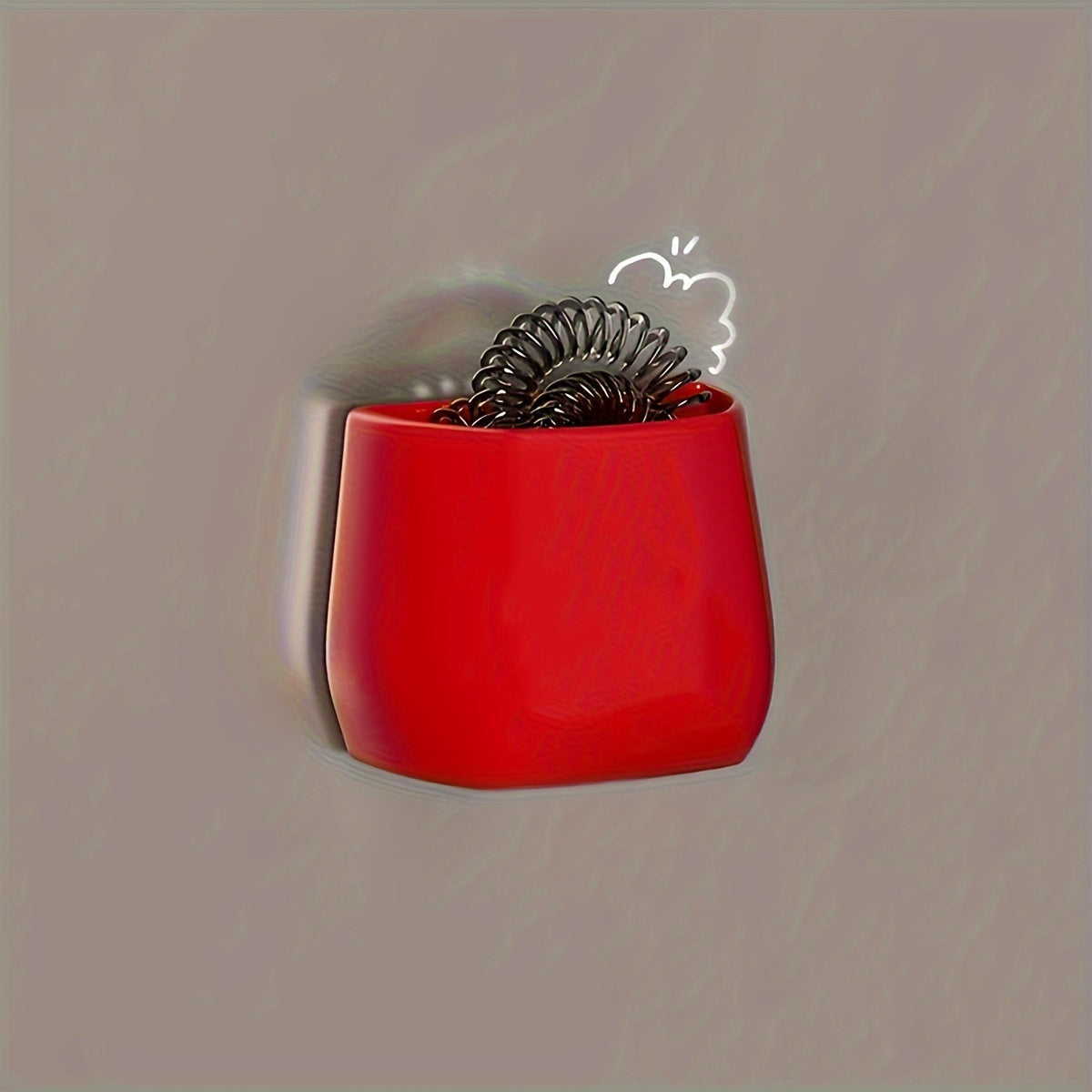 Magnetic Refrigerator Organizer with Pen Holder Plastic Storage Box for Kitchen and Desk