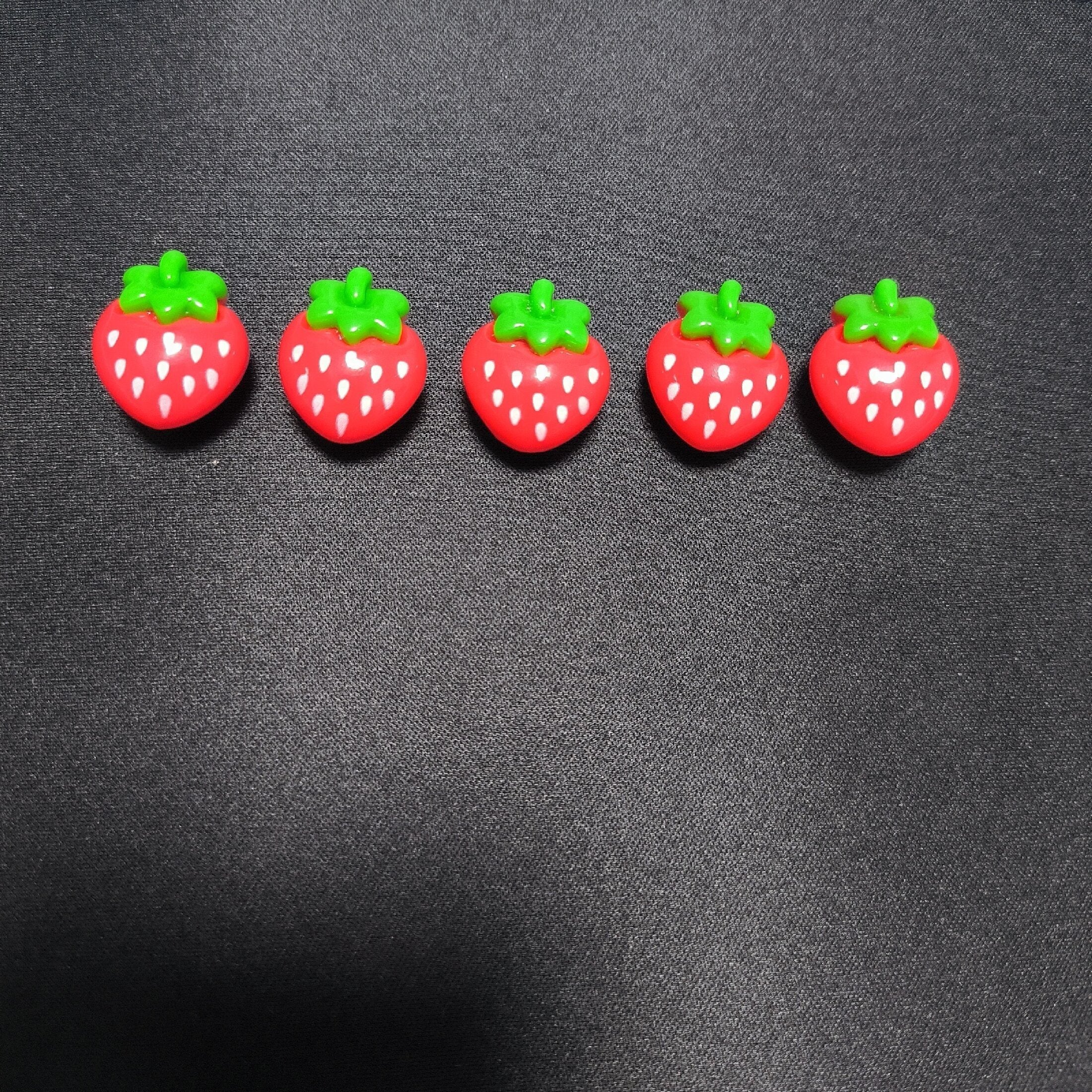 Kids Girl Silicone Strawberry Shoe Charms for Clogs and Garden Decor