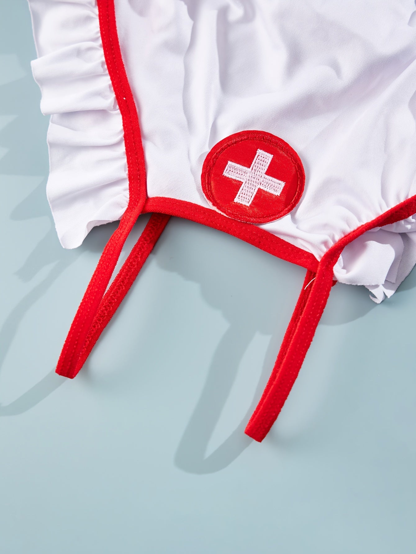 Naughty Nurse Cosplay Costume Cupless Charm Dress for Adults