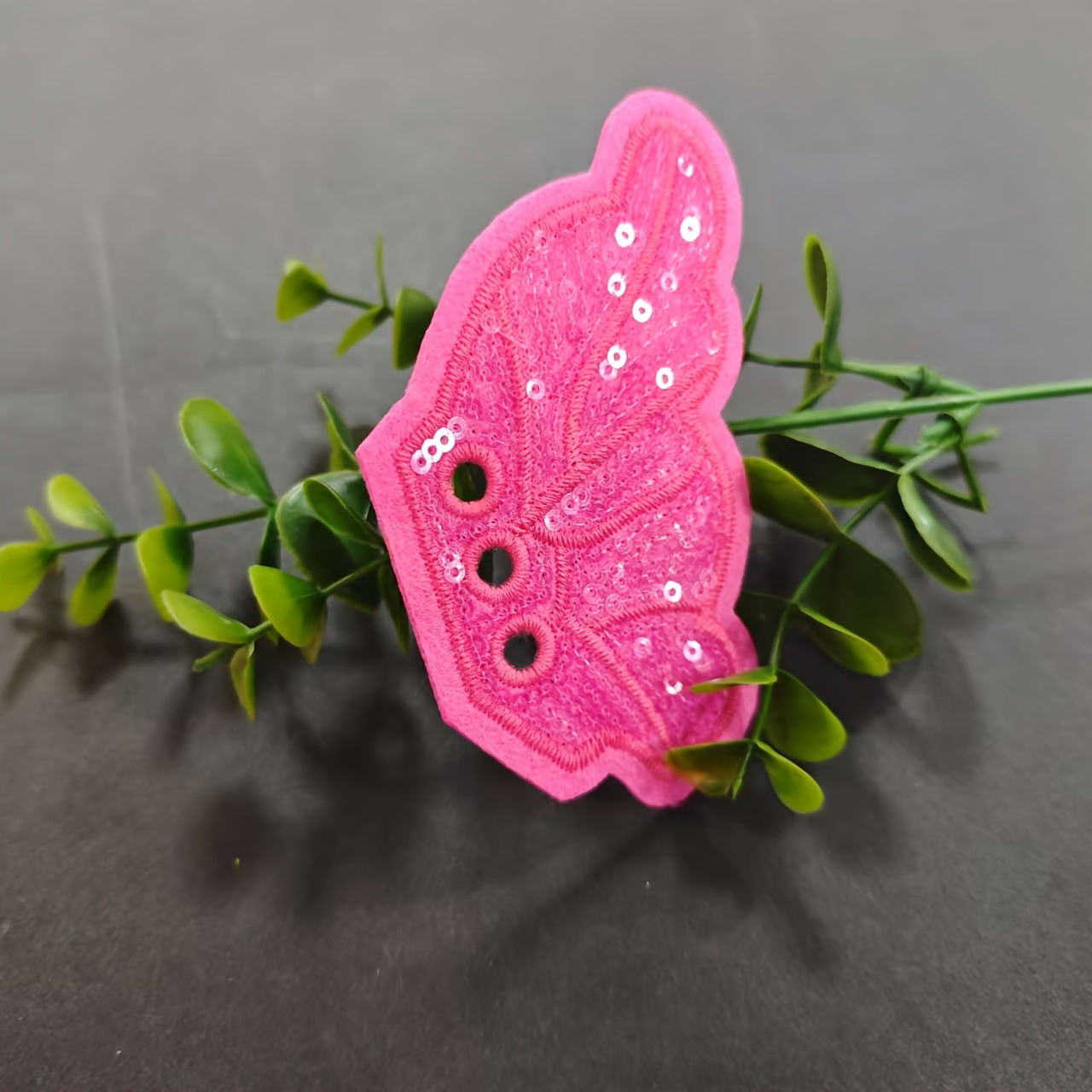 Unisex Glitter Sequin Butterfly Shoe Charms 1 Pair Jewelry & Boot Decor