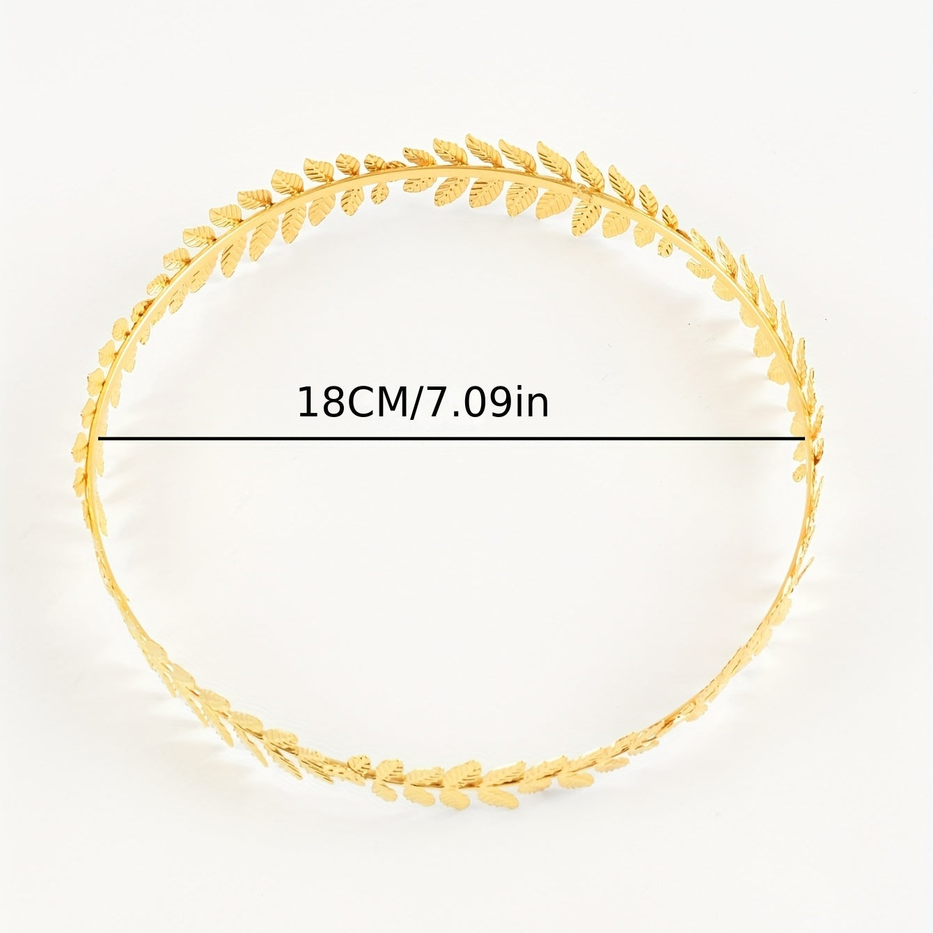 Vintage Gold Hair Crown Tiara with Faux Pearl Headband for Women