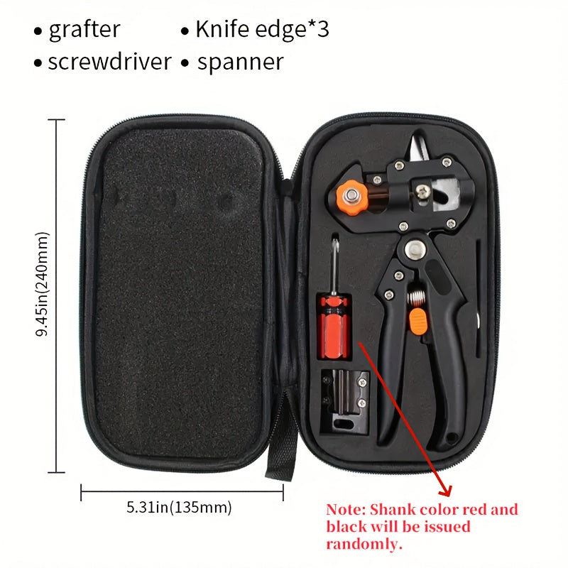 Набор инструментов для прививки в саду 2-в-1: секатор и нож для обрезки и прививки веток растений и фруктовых деревьев