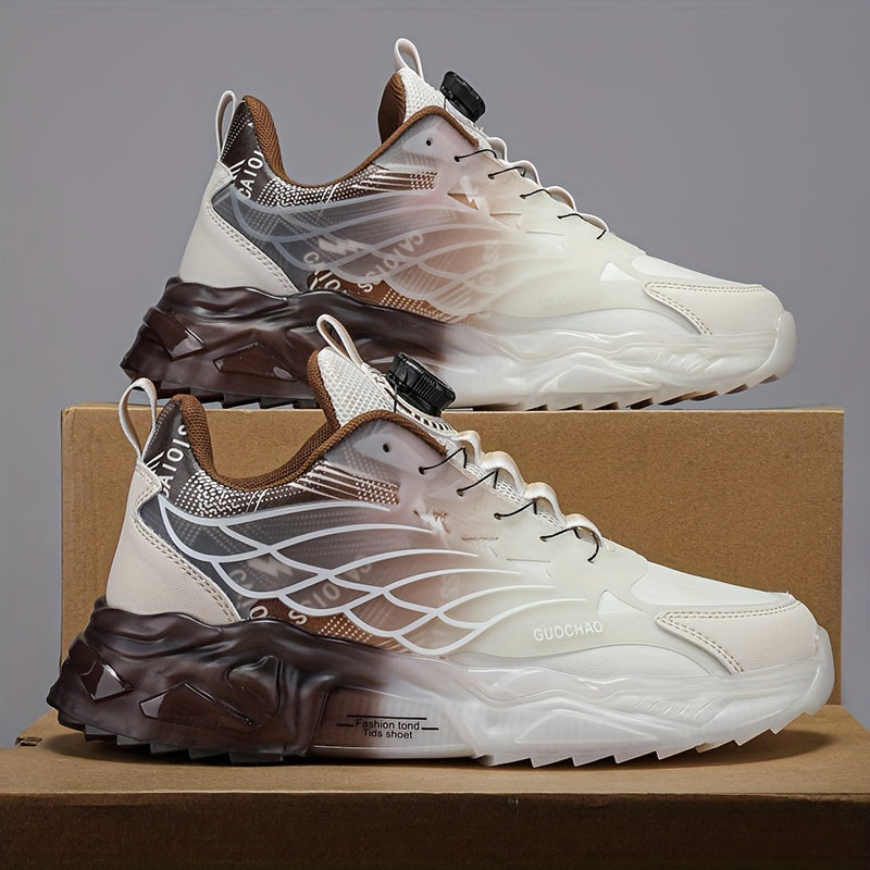 Unisex Casual Non-Slip Sneakers with Thick Sole All-Season EVA TPU