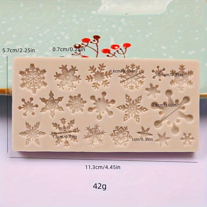Silicone Snowflake Mold Set for Baking Cake Decorating Chocolate Crafts