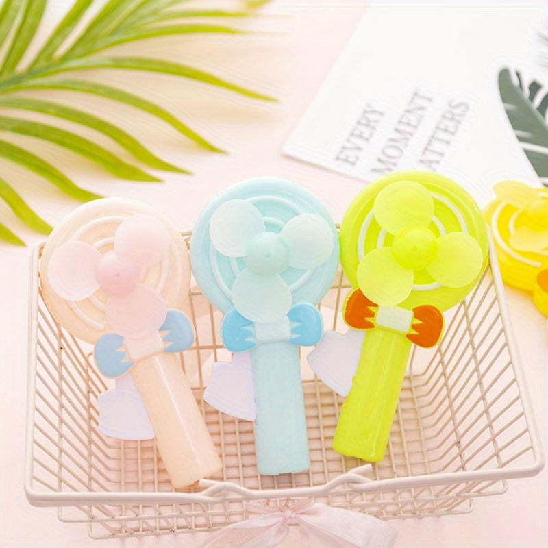 Mini Fan Cartoon Lollipop-Shaped Portable Summer Fans for Students