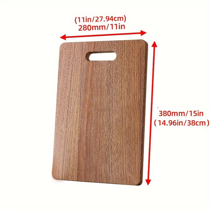 Mold-Resistant Sapele Hardwood Chopping Board Double-Sided for Vegetables and Fruits