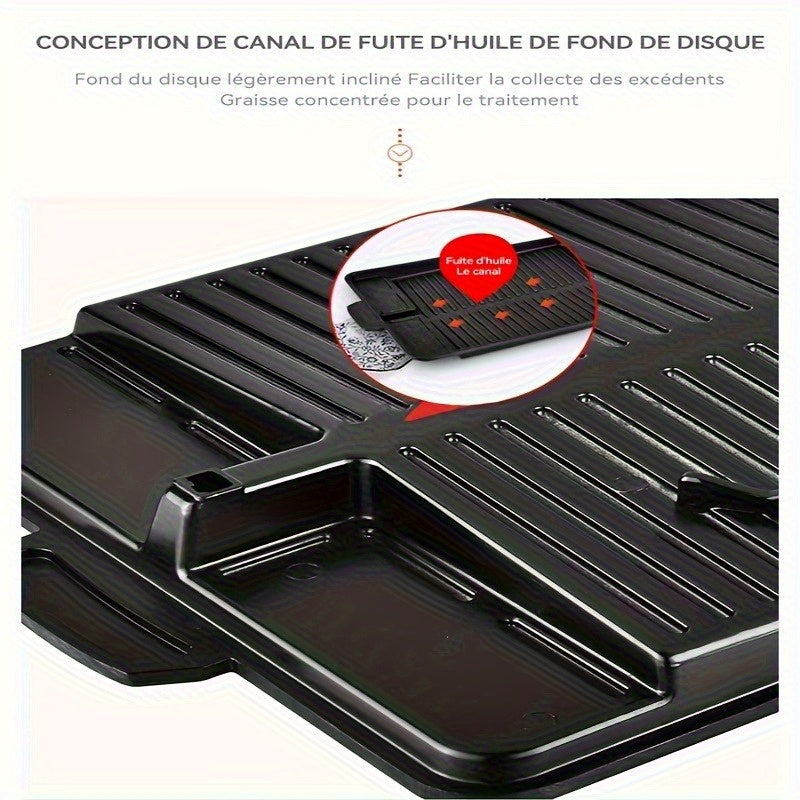Non-stick rectangular grill pan for indoor outdoor cooking restaurant supplies metal