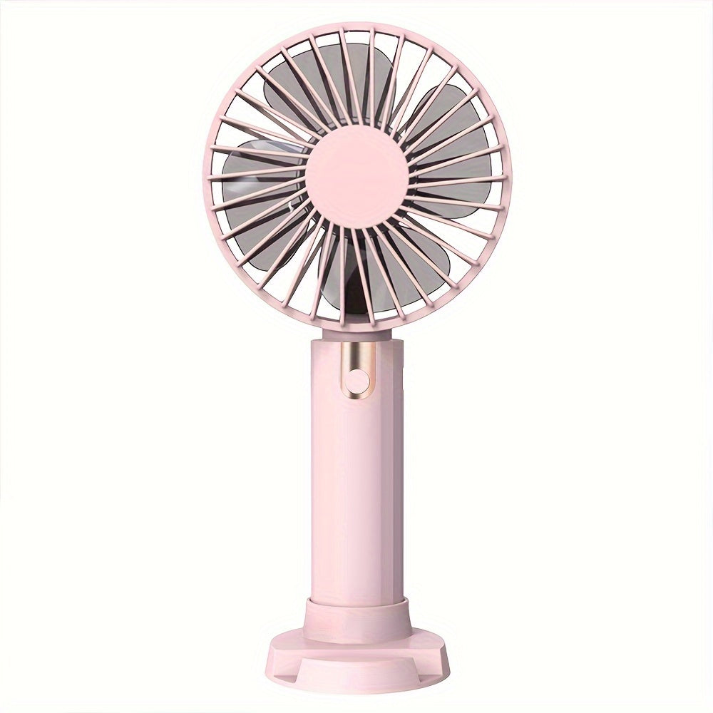 Mini Handheld Fan Portable USB Rechargeable for Travel Camping Office