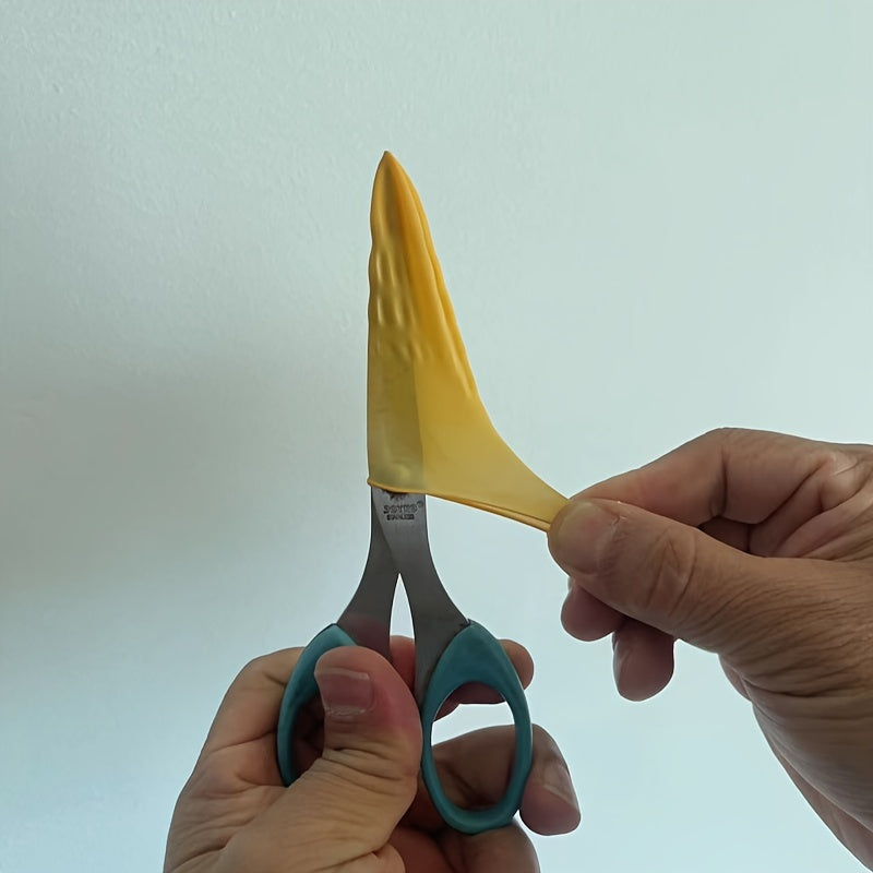 Disposable Rubber Finger Covers 2cm x 7cm Water-Resistant Anti-Slip Touch Screen Gloves for Cleaning Electronics and Kitchen