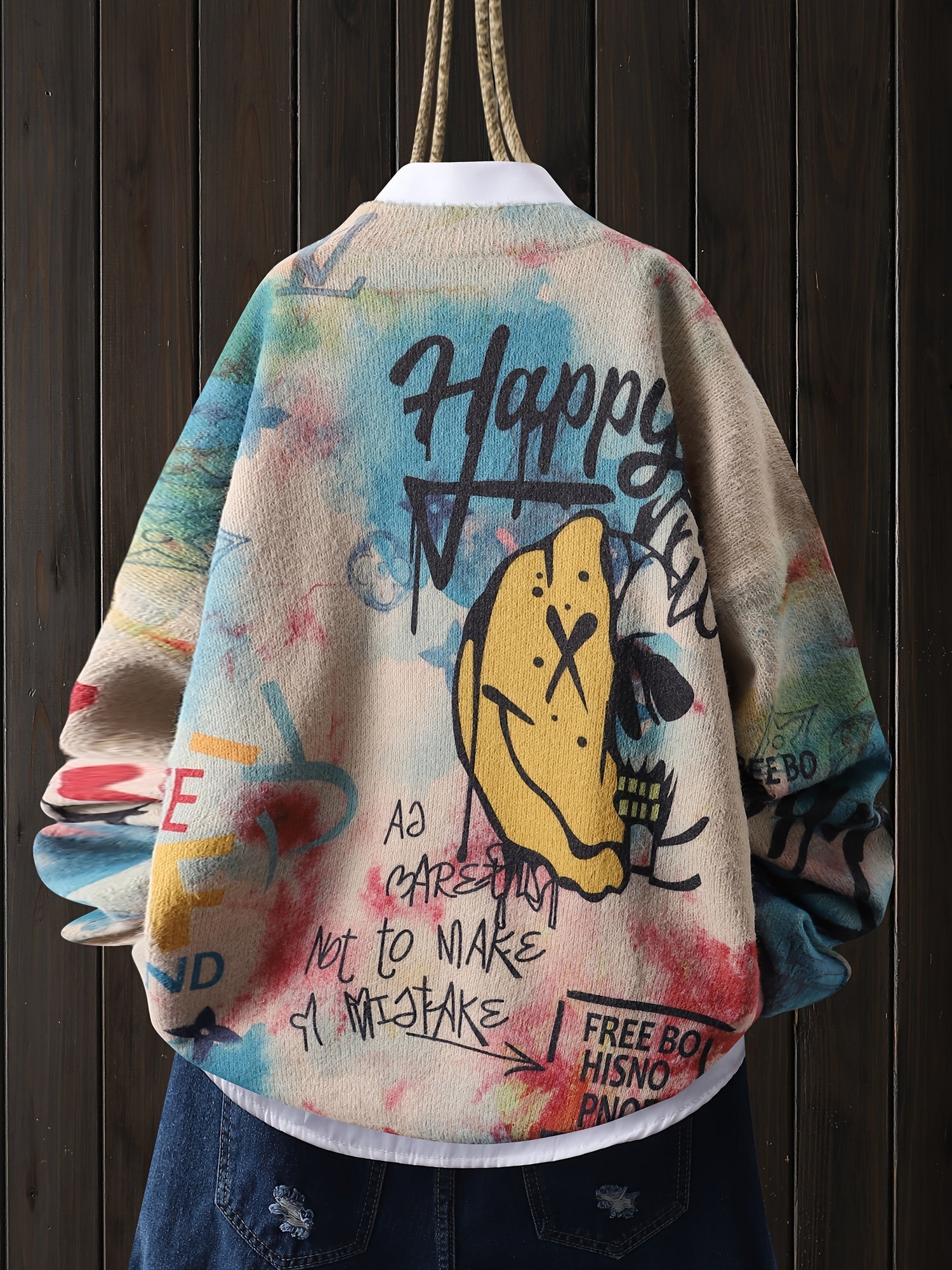 Plus Size Floral Pattern Crew Neck Sweatshirt with Long Sleeves and Slight Stretch