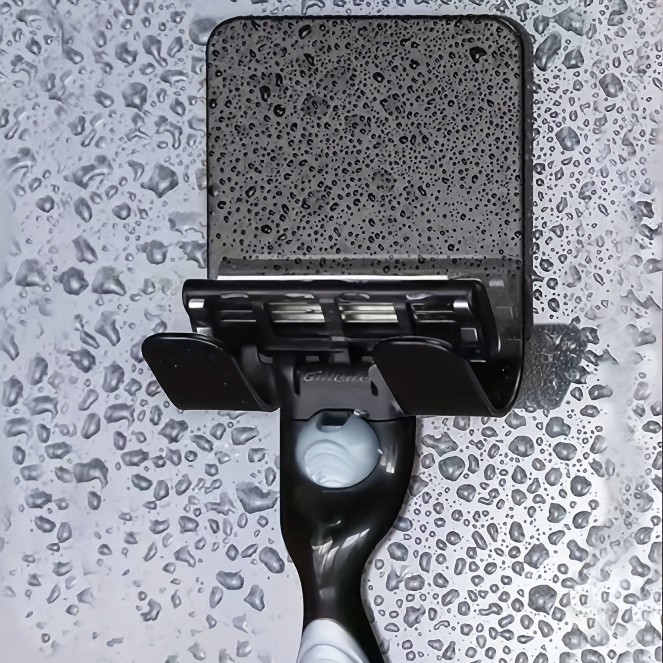 Soporte para maquinillas de afeitar de acero inoxidable para pared, organizador de ganchos sin costuras para baño