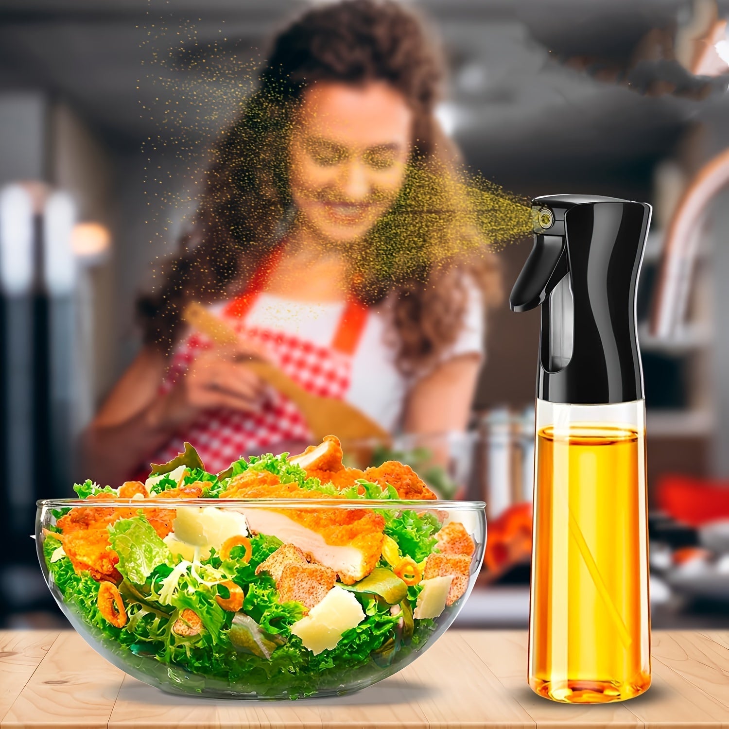 Multi-Functional Oil Sprayer Bottle for Air Fryers Salads and BBQs