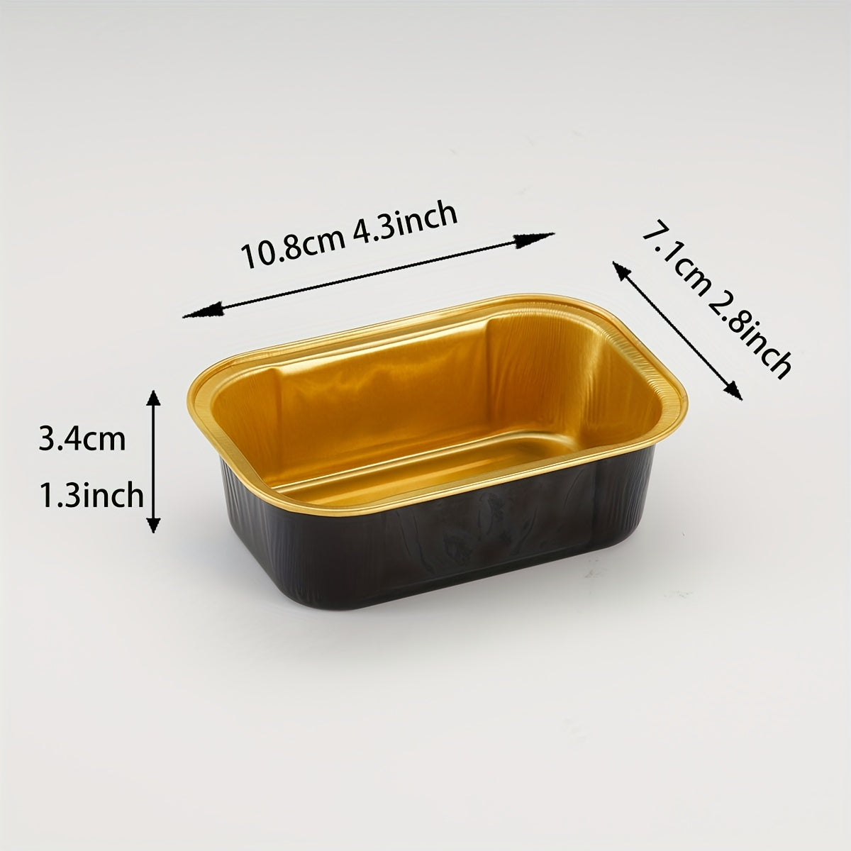 Disposable Mini Loaf Pans with Lids Set of 10 20 30 5oz Aluminum Foil Baking Tins for Mini Cakes Brownies Bread Black Gold