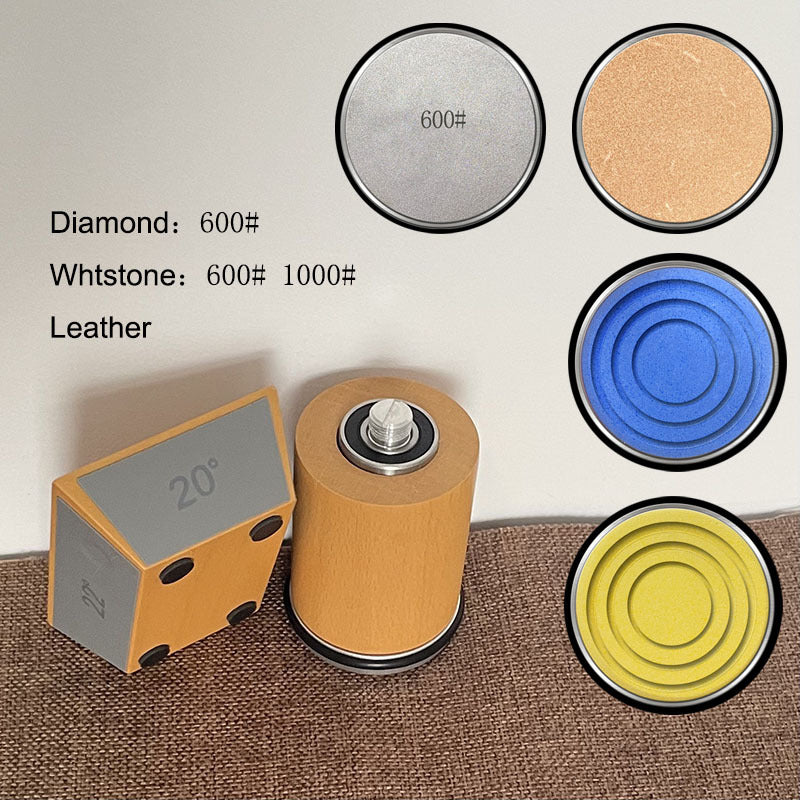 4-角 пичоқни кескин қилиб олиш учун олтин таши билан жиҳозланган пичоқ тозалаш қурилмаси, 15/18/20/22 даражада