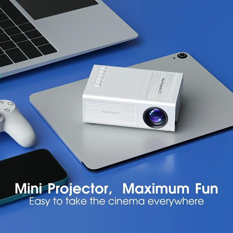 Mini Home Theater Projector 1080P LCD 3D Ready USB AV Compatible with Remote