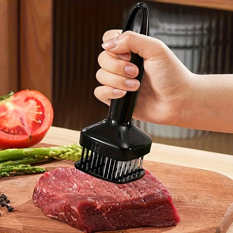Stainless Steel Meat Tenderizer with 24 Needles Heavy Duty Kitchen Tool