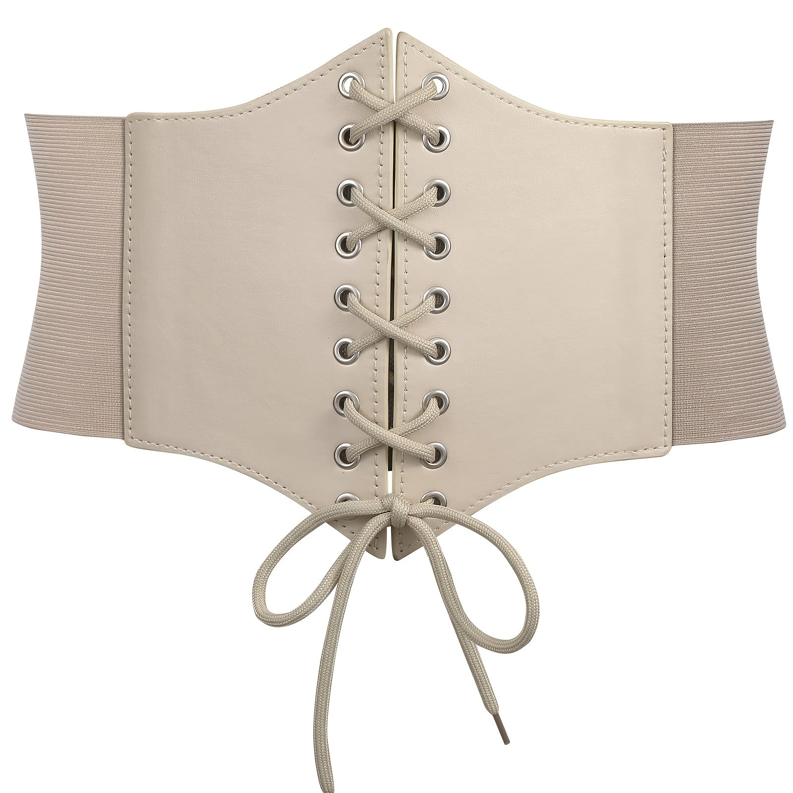 Набор из 1/2/3 корсетных ремней на шнуровке для женщин, эластичный широкий пояс, винтажный бант