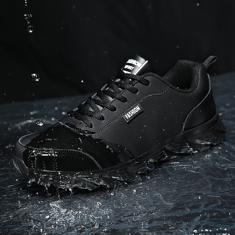 Men's Casual Sports Shoes EVA Sole Cloth Insole Superfine Fiber Upper Solid Color for Sports