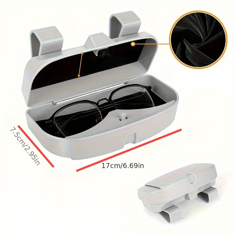 Universal Car Sun Visor Glasses Holder Durable ABS Resin Multifunctional Interior Organizer