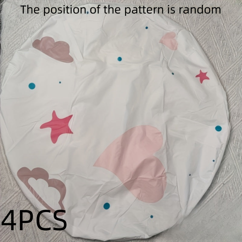 4 dona dumaloq plastik ventilyator qopqog'i, bardoshli, oson tozalash uchun uy, ofis, do'kon