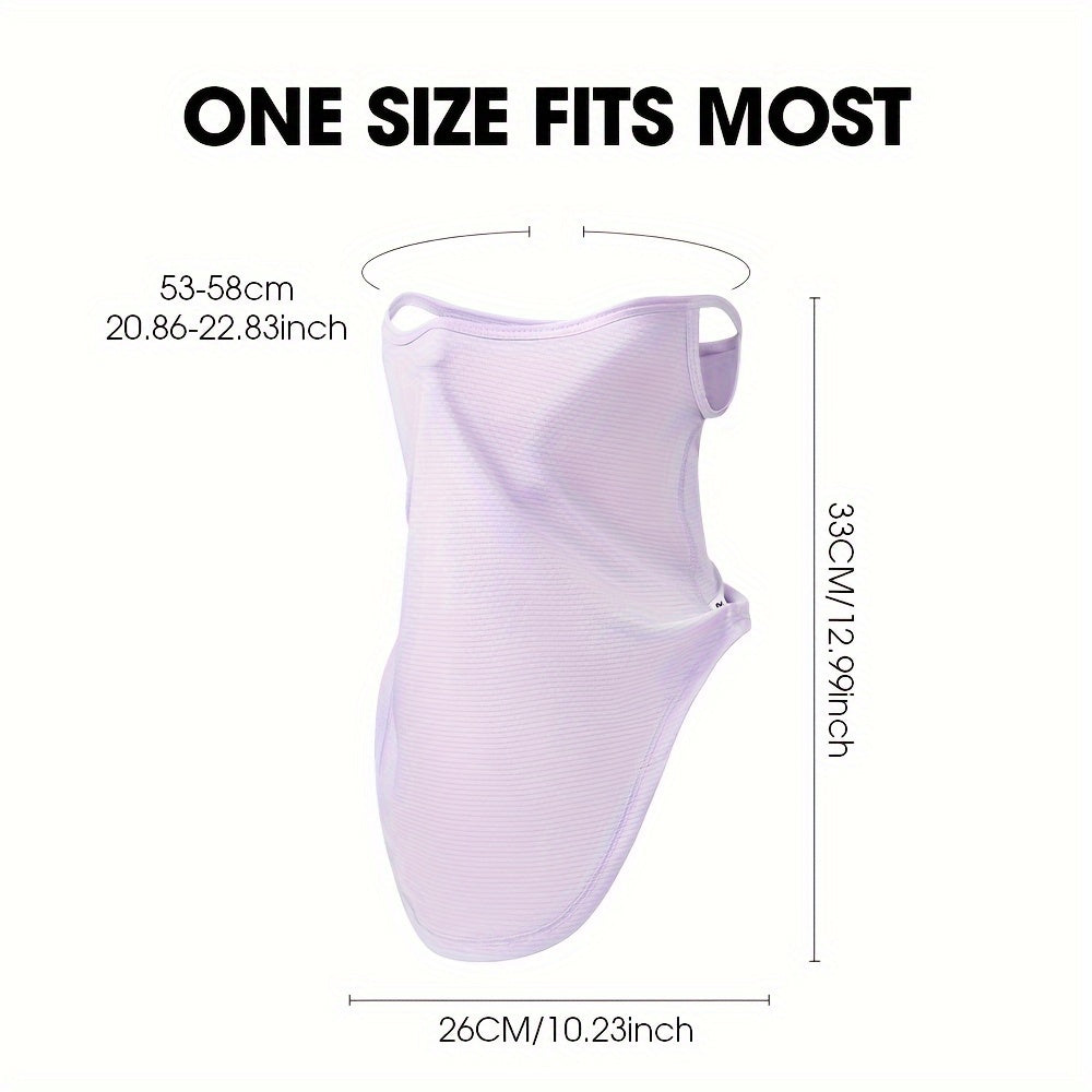 Lightweight UV Protection Face Mask for Women, Dustproof, Reusable, 1/2 Pack