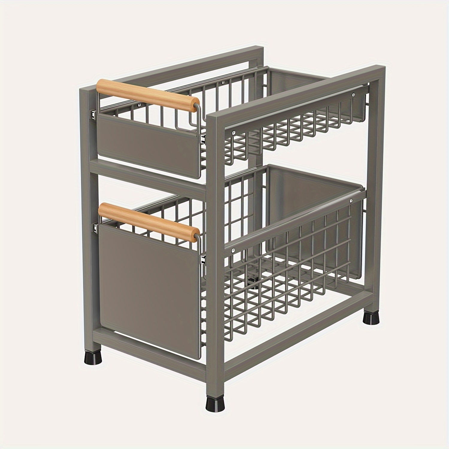 Kitchen Spice Rack Organizer Pull-Out Cabinet Storage Durable Easy Install