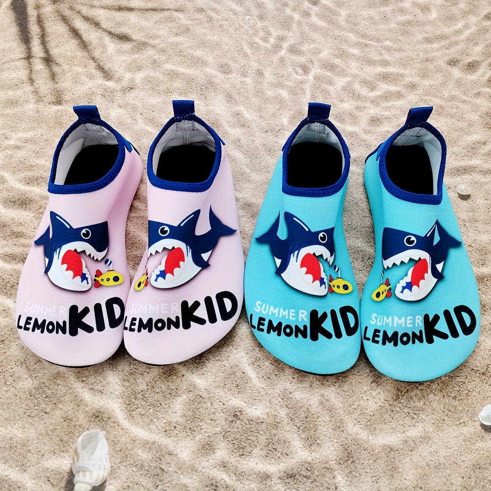 Boys Water Shoes Baby Shark Print Non-slip Breathable Quick Dry for Swimming Diving Surfing