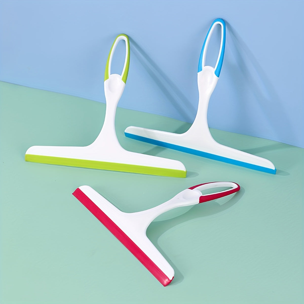 Raspador de vidrio de mano para ducha, ventanas, baño y limpieza de coches