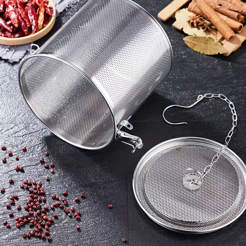 Stainless Steel Spice Infuser for Loose Leaf Tea Herbs and Seasonings