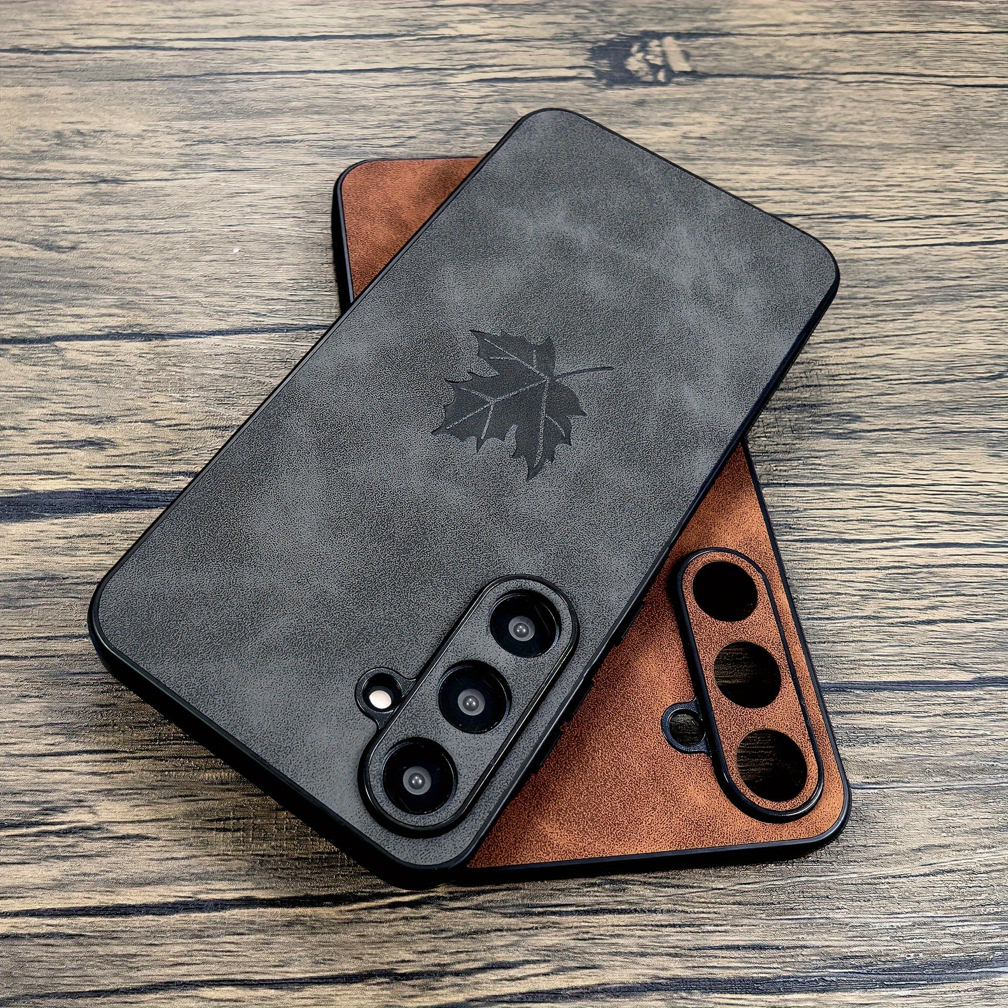 Faux Leather Phone Case for Samsung Galaxy A52 A53 A54 A55 Retro Bumper Cover