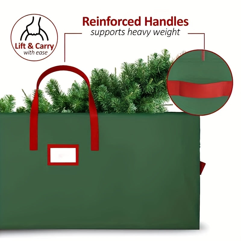 Bolsa de almacenamiento para árbol de Navidad artificial de hasta 6 pies a prueba de agua, polvo y humedad
