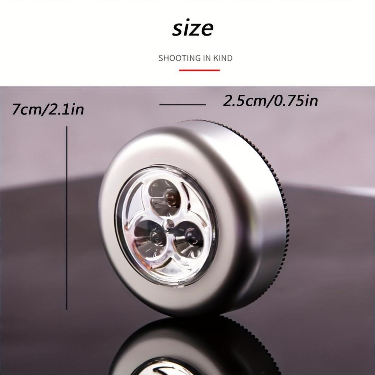 3-Piece Touch Lamp with 3 LED Lights for Emergency Wall Cabinet Bedside Use