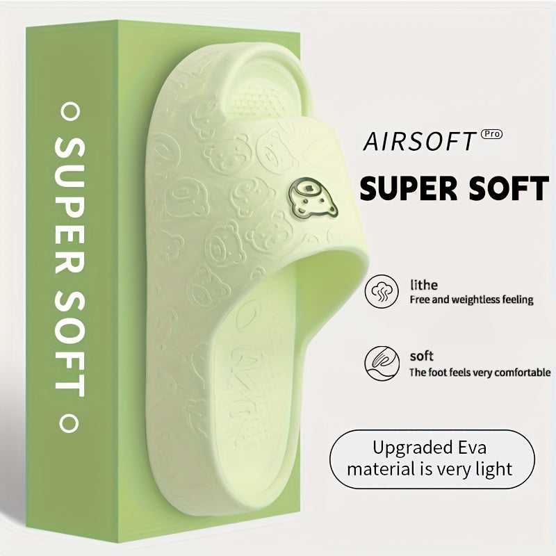 Unisex EVA Non-Slip Sandals Minimalist Stripes Indoor Outdoor Comfortable