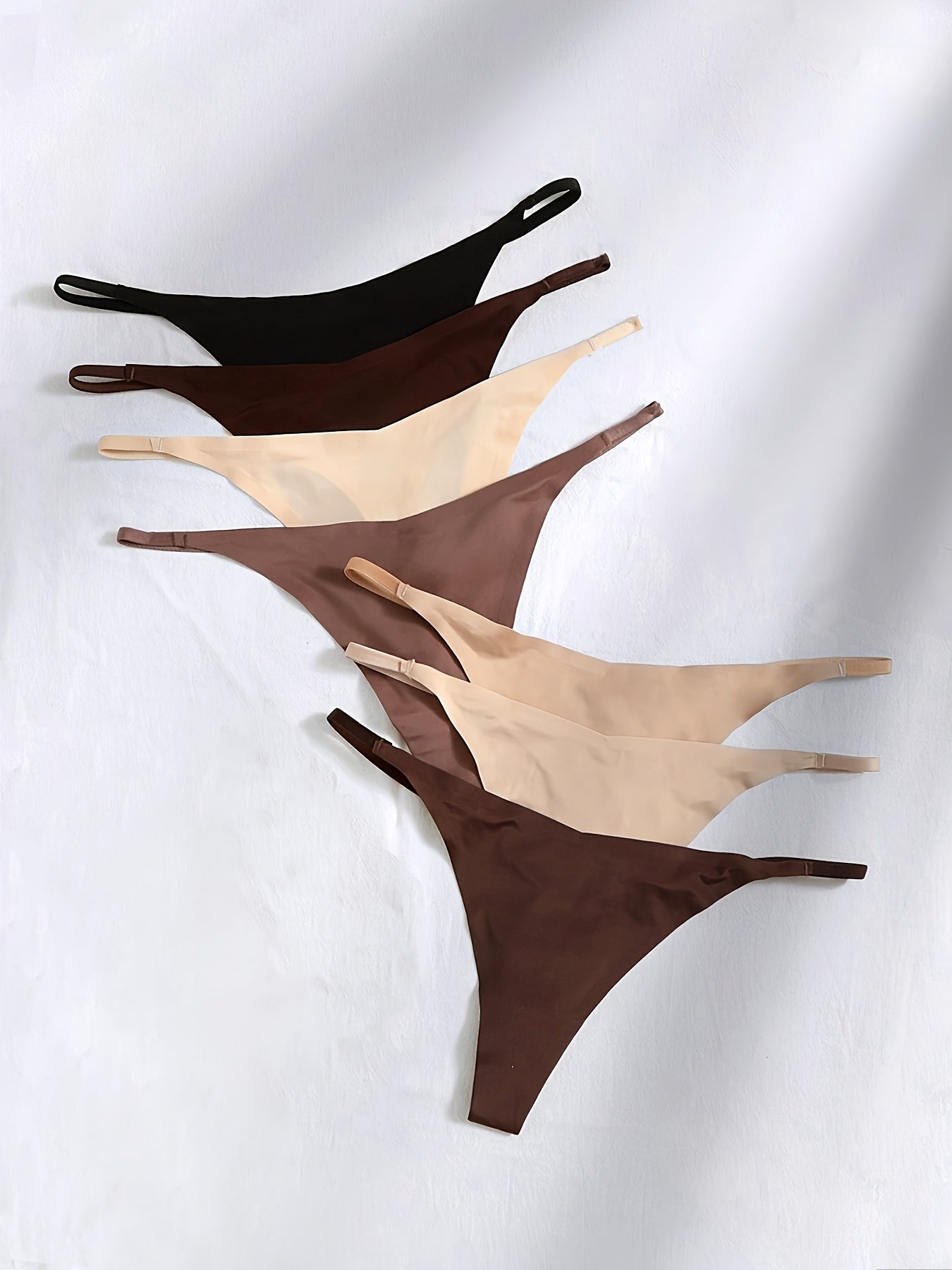 Women's Seamless Low Waist Thong Panties for Women, Comfortable, Breathable