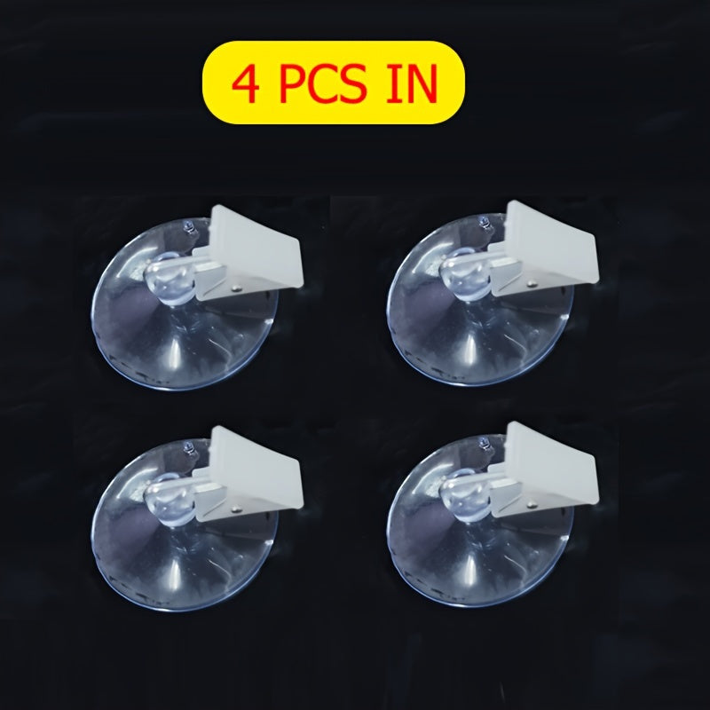 4/8pcs Car Shade Curtain Towel Glasses Suction Cup Clips Parking Card Holder