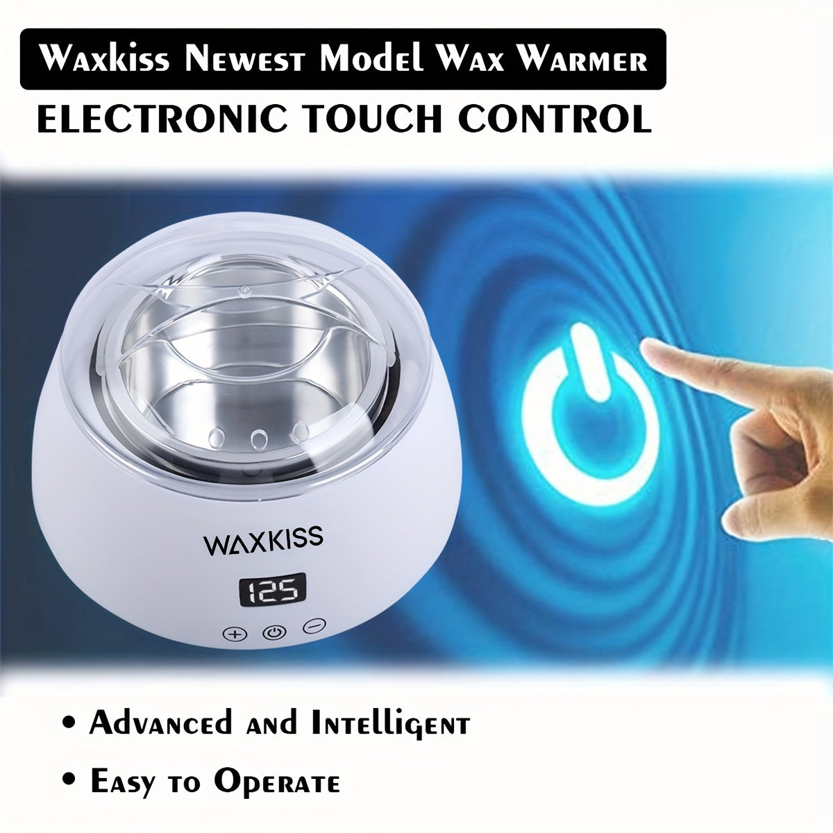 Унисекс воскоплав 500 мл с умным сенсорным управлением для полного удаления волос