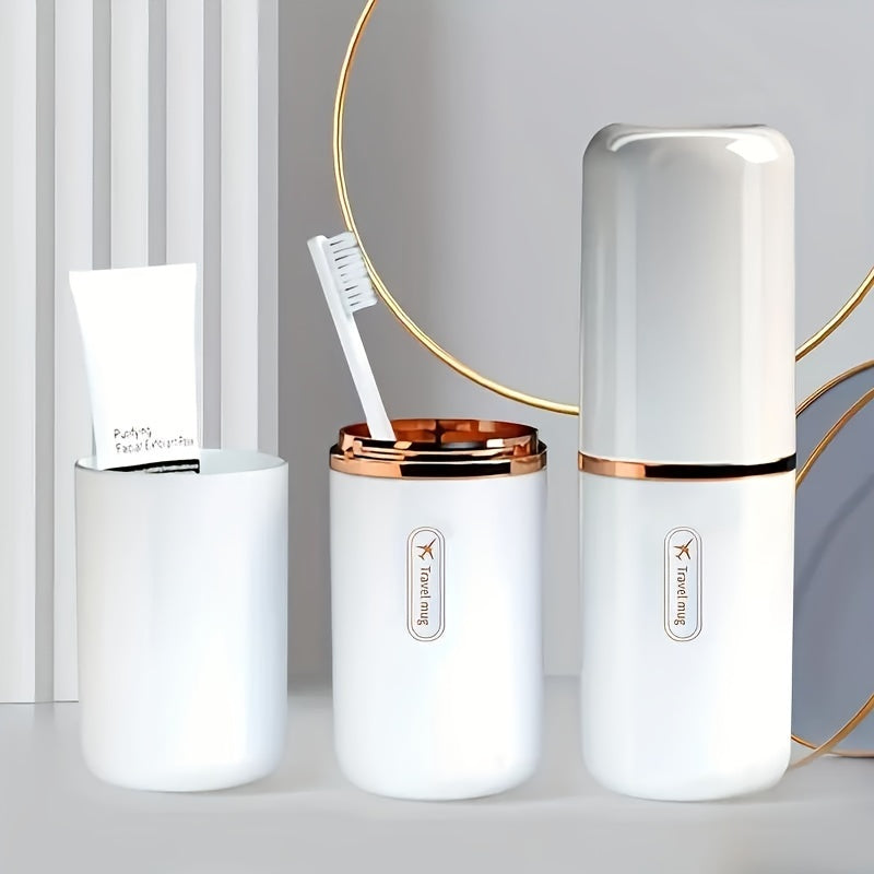 Portable Toothbrush Cup and Holder for Travel and Home Unscented