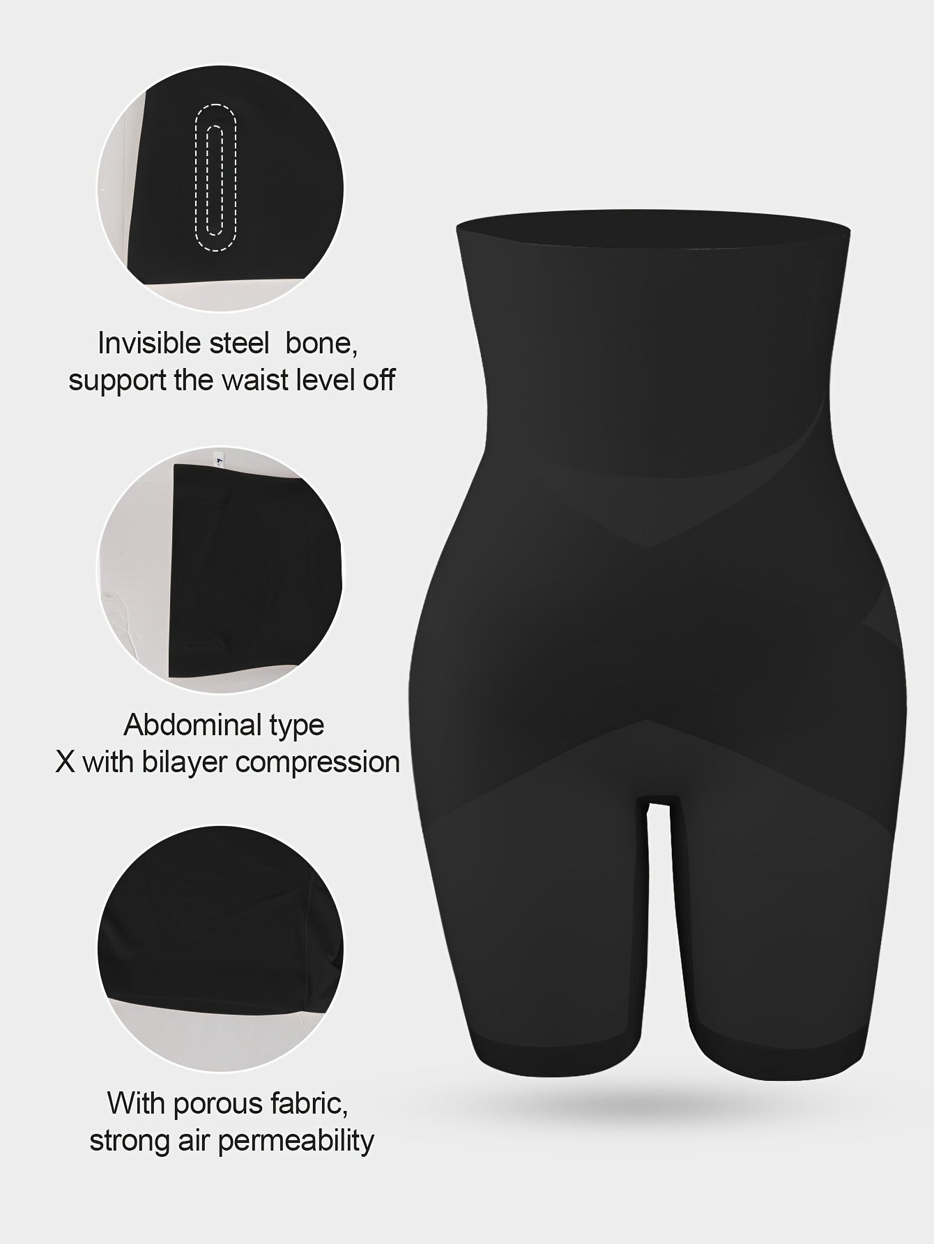 TE6079-SKIN: Женское корректирующее белье для талии, живота и бедер с невидимой поддержкой для комфорта.