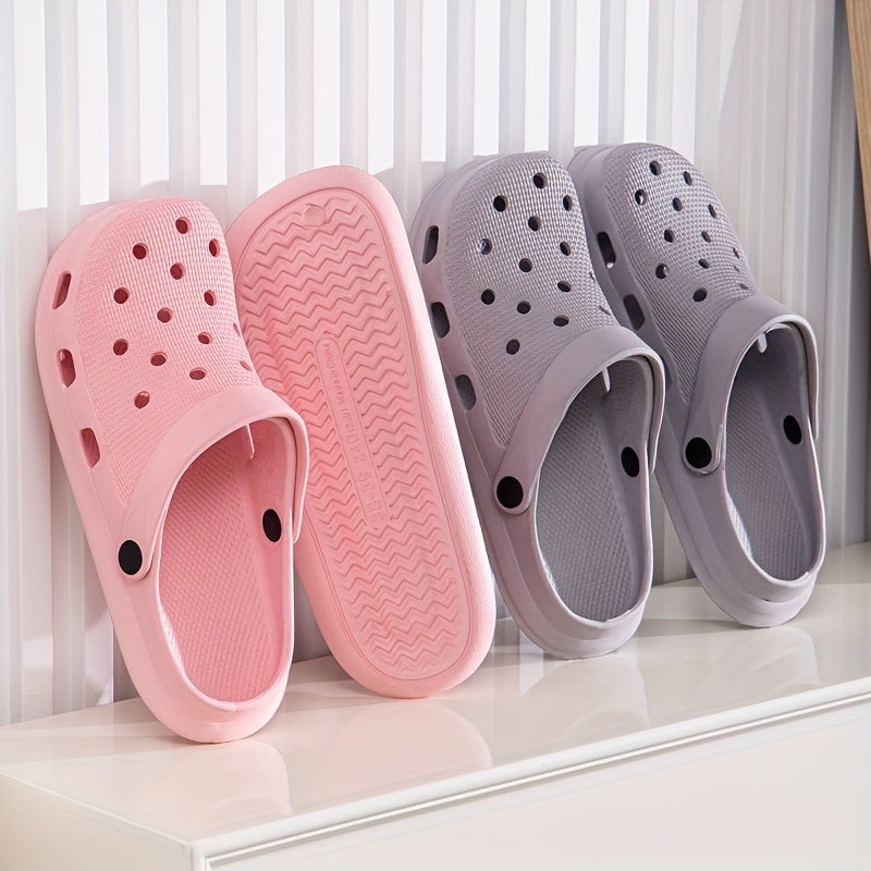 Women's Solid Color Clogs Casual Garden Slip-On Shoes
