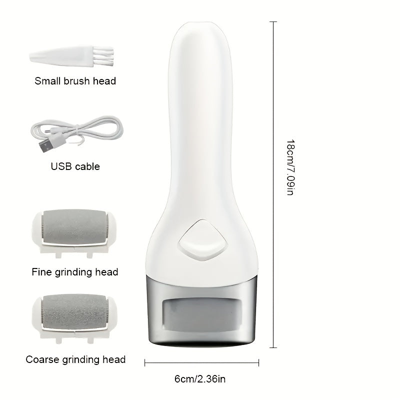 Electric Foot Grinder for Home Use Rechargeable Detachable Washable Exfoliating Dead Skin