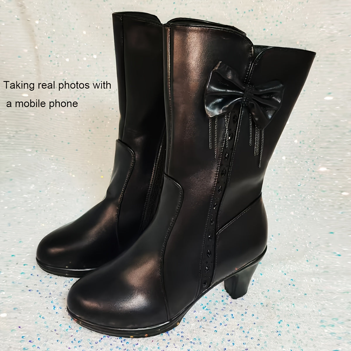 Women's Winter Ankle Boots with Zipper, Slip-Resistant Sole, Cozy Warmth