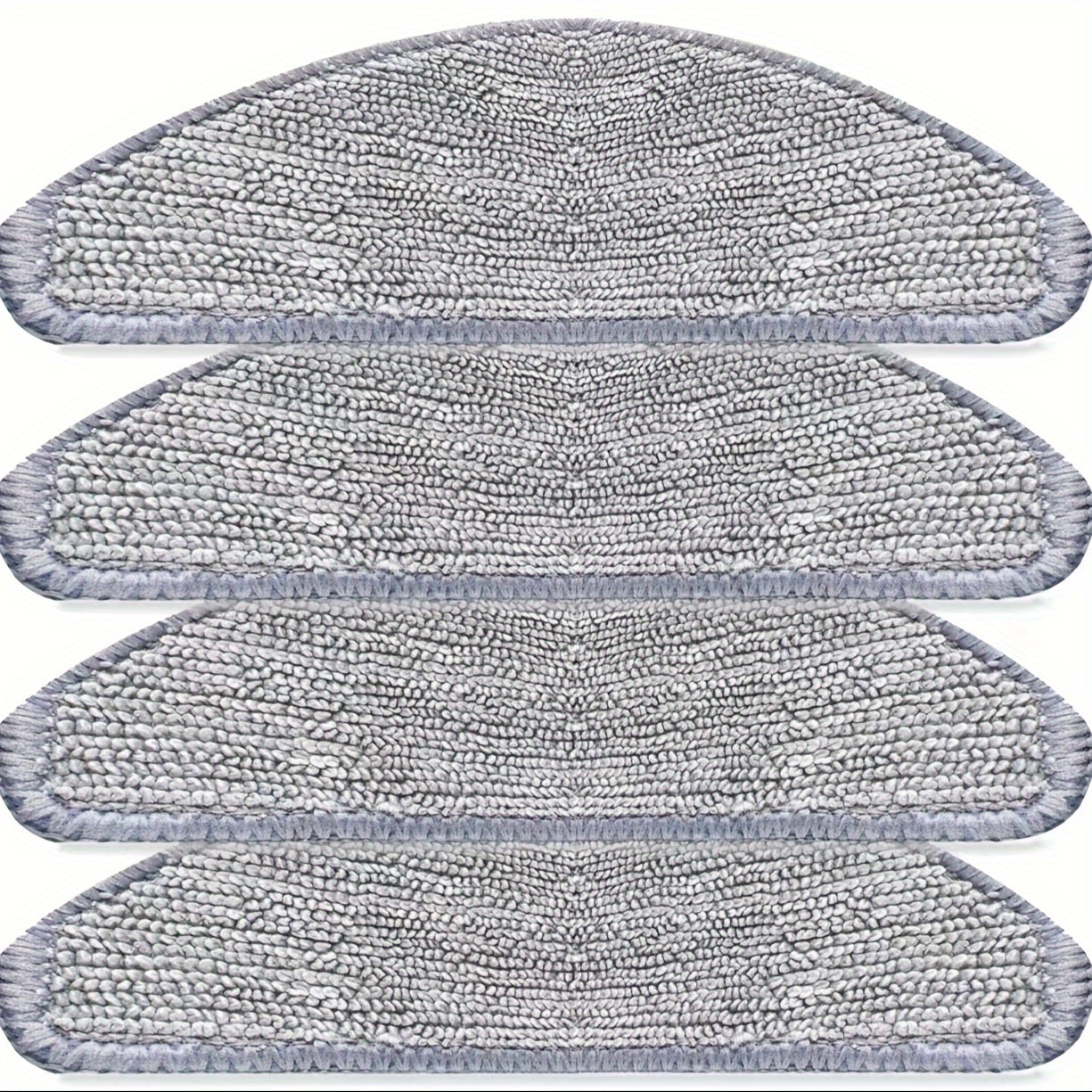 Set of 4 Washable Microfiber Mop Pads for Robot Vacuum Cleaner, Reusable Ultrafine Fiber Floor Cleaning Pads