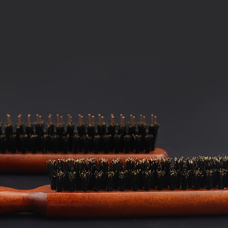 Uniseks yog‘och soch cho‘pqi antistatik taranglikni bartaraf etuvchi va sochlarni tartibga soluvchi tarozi