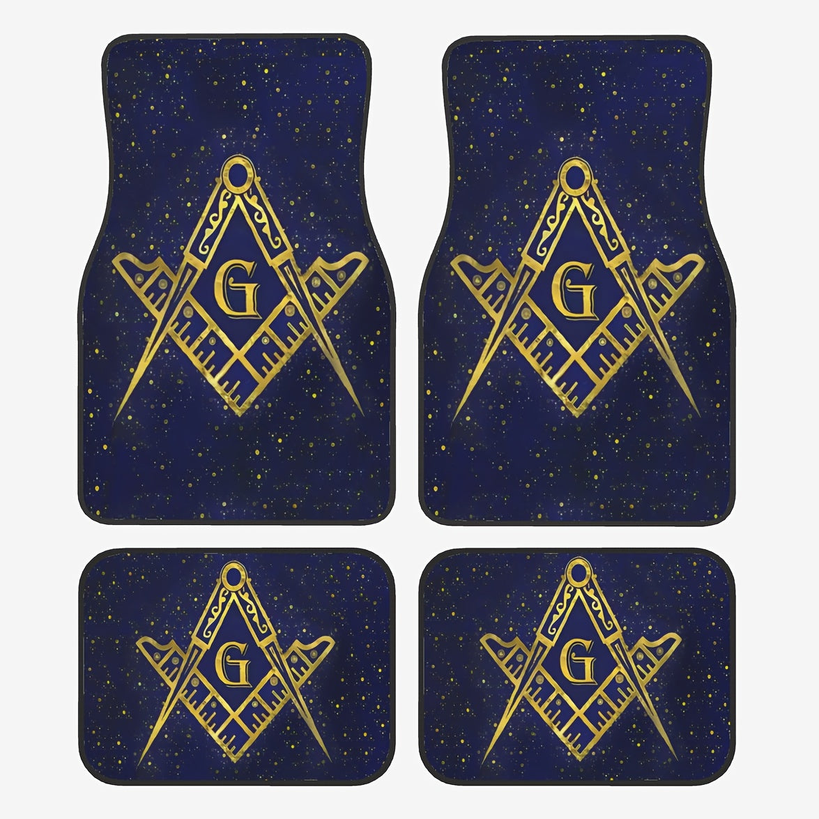 Unisex Polyester Car Mat Set All-Season Interior Protection for Cars SUVs