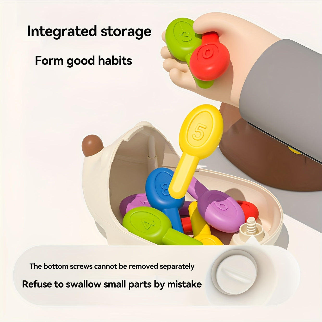 Kids Educational Hedgehog Puzzle Toy for Number Matching and Learning Made of ABS Plastic for Toddlers